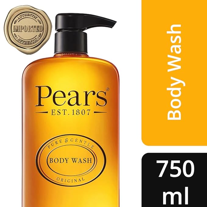 PEARS Pure &amp Gentle Gel Doccia 750ml | Originale | Realizzato con Oli Naturali e Senza Sapone | Idratazione Nutriente ed Estratti Naturali