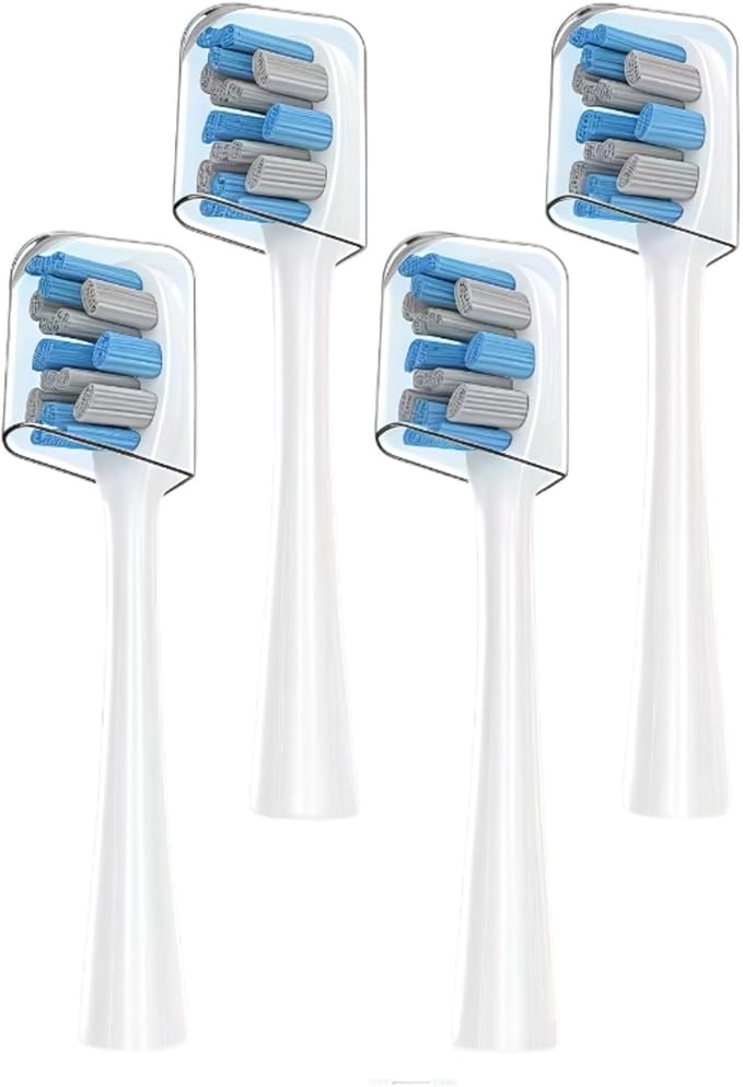 Replacement Toothbrush Head.Compatible for Usmile Y4 Y10 Y1S Y20 Y10PRO Y20PRO Electric Toothbrush(Gray 4PCS)