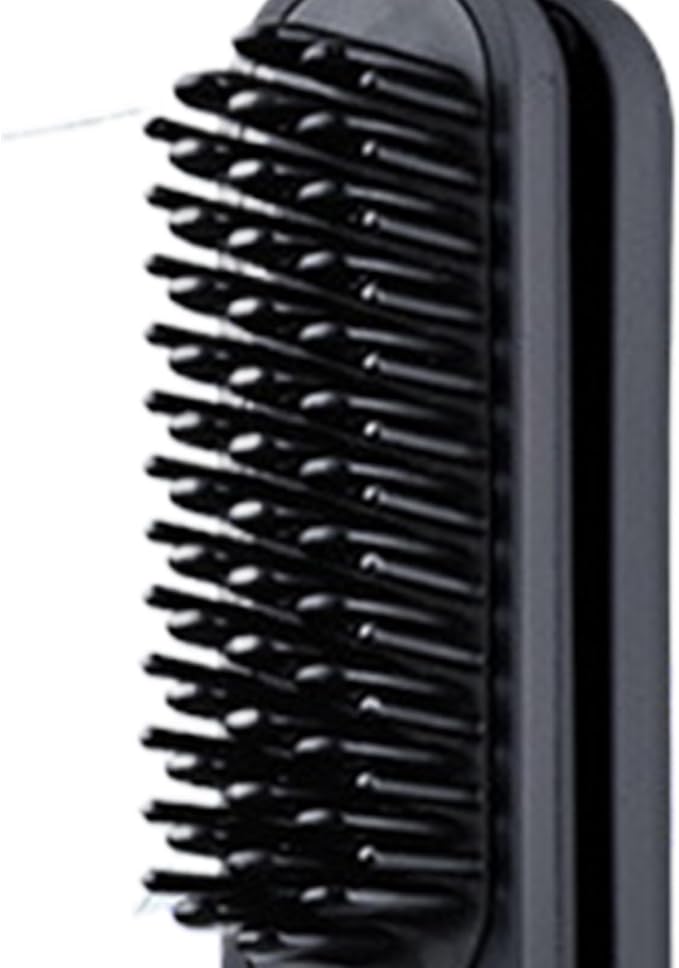 Flat Iron Hair Straightener | 2-in-1 LED Display Rechargeable Brush3 Temperature Settings Hair Straightener and Curler | for Women Men Travel Beach Styling Salon Home