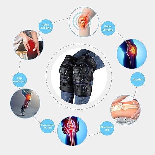Heated Knee Brace Wrap with MassageVibration Knee Massager with Heating Pad for Knee Fatigue Leg Massager Heated Knee Pad for Stress Relief Support Knee Brace Wrap Rechargeable