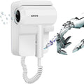 Hotel Wall Mounted Hair Dryer for BathroomRestroom Professional Blow Dryerwith Stand RackSpecialised Motor for SalonFast Drying - Gifts【Massage CombScrews+ Adhesive】 110V
