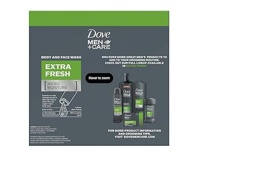 DOVE 1169195 Mens Body Wash Extra Fresh 18 oz.(Pack of 3)