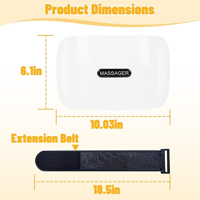 Electric Abdominal Massager Stomach Massager for Digestion Abdominal Cellulite Massage with Heat for Relieves Discomfort Caused by Bloating Constipation Stomach Pain Rechargeable 3 Modes