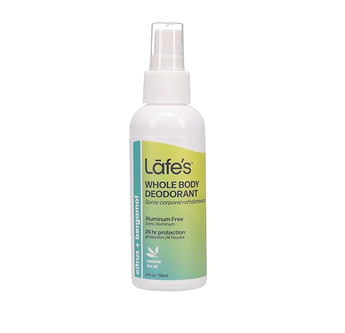 Lafe's Natural Deodorant | 5 Pack - 4 Ounce Whole Body Non-Aerosol Deodorant Spray - Fragrance Sampler Pack | Aluminum Paraben &amp Baking Soda Free (4 Ounce - Pack of 5)