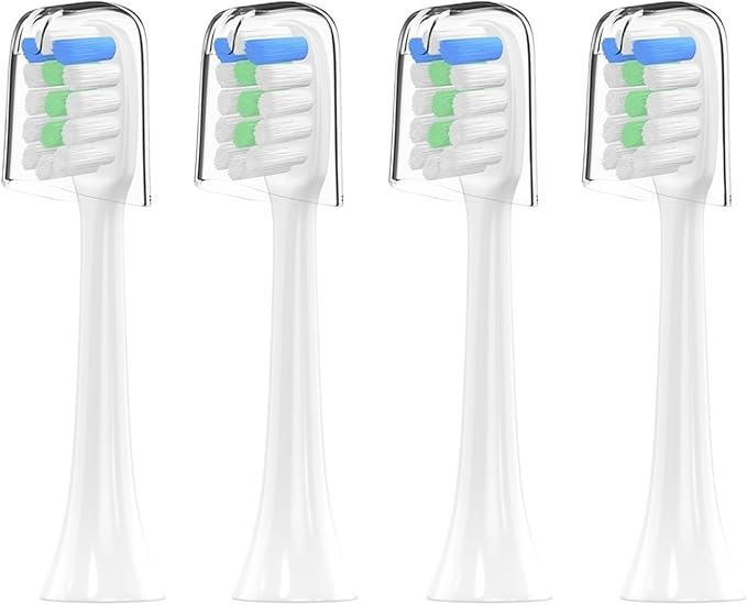 8pcs ToothbrushCompatible for x1 X3 Brush Teeth Oral Hygiene Tooth Adult(White)