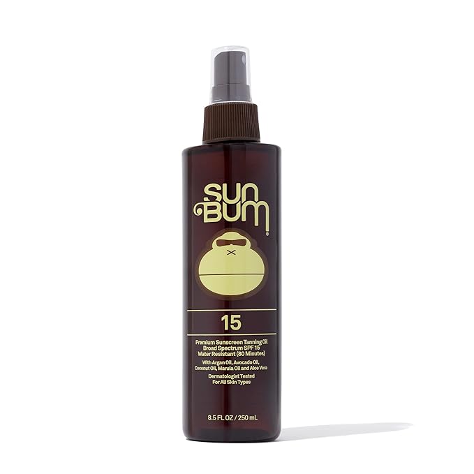 Sun Bum Original SPF 50 Sunscreen Spray + SPF 15 Tanning Oil Bundle | Reef-Safe Sun Protection