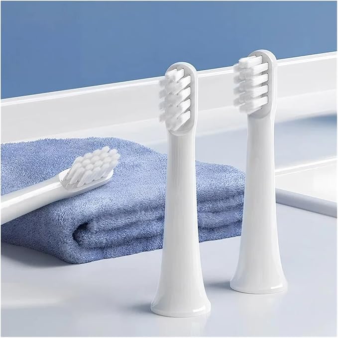 6/12Pcs Replacement Brush Heads Compatible for Mes603 Electric Toothbrush Vacuum Soft Bristle Suitable Nozzles(T100-PK-6PCS)