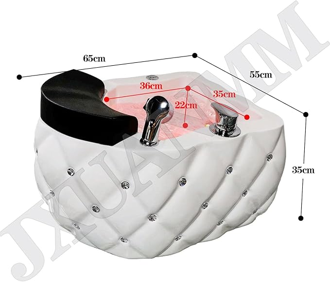 Acrylic Footbath Foot Soak Tub Acrylic Pedicure Sink with Heat and Massage Pedicure Bowl Salon Massage Equipment Home Foot Bath Special for Hotel Foot Bath Club for Foot Soaking K