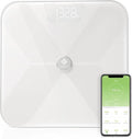 Etekcity Smart Bluetooth Body Fat Scale Digital Wireless BMI Weight Bathroom Scale with 13 Essential Measurements and ITO Conductive Glass Body Composition Analyzer with App White