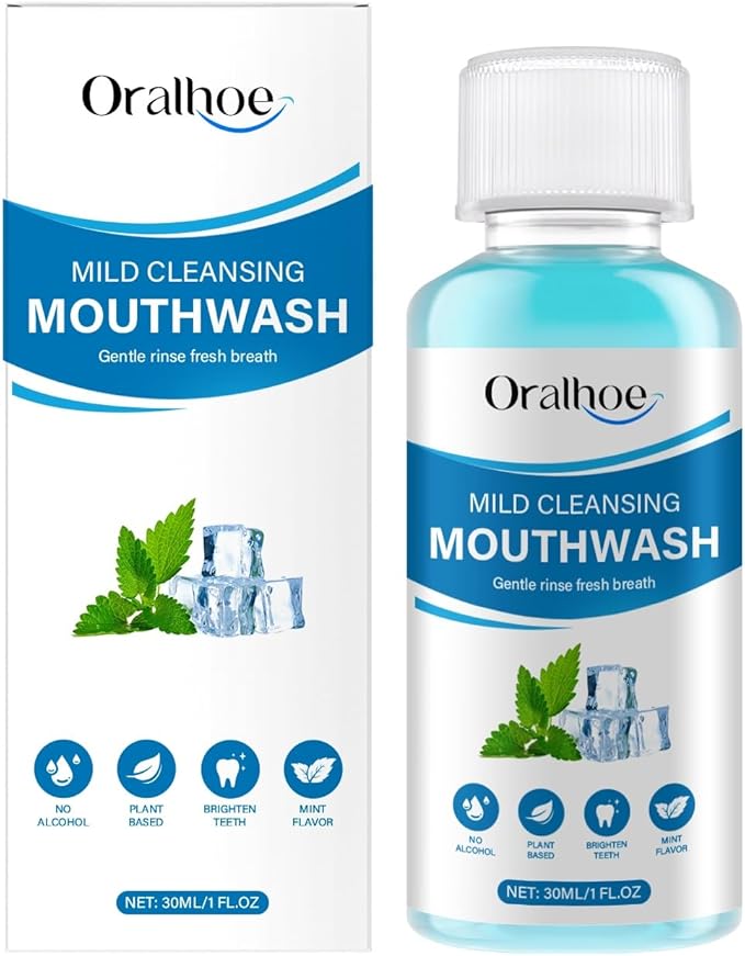 Fresh Mint Mouthwash for Instant Clean &amp Long-Lasting Freshness – Remove Food Residue Boost Oral Comfort(2PCS)