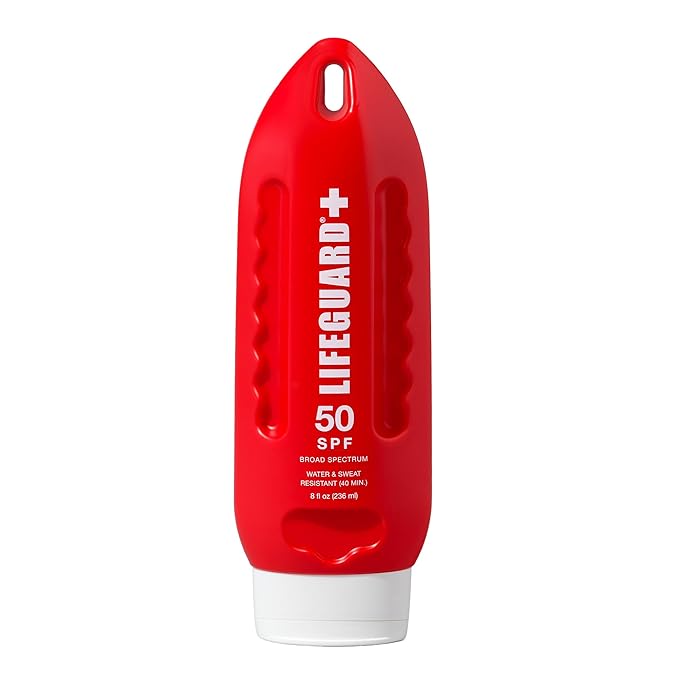 Lifeguard SPF 50 Sunscreen Lotion - Daily Broad Spectrum Face and Body Sunscreen No White Cast Hydrating Finish For All Skin Types Water Resistant Reef Safe - 8 fl. oz.