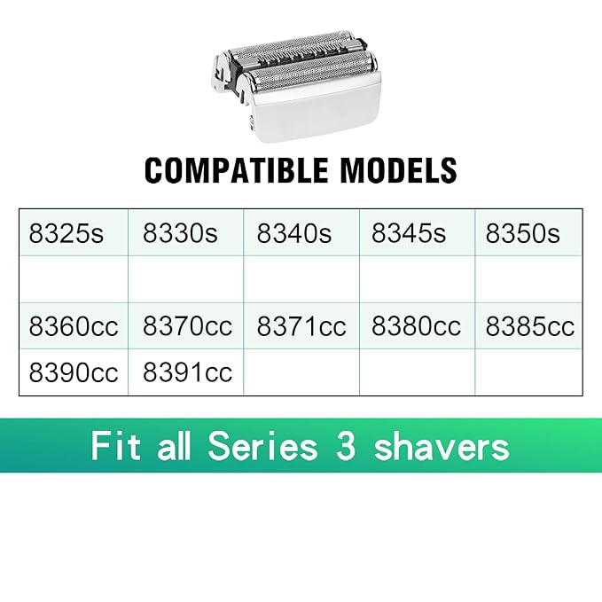 Series 8 83M Electric Shaver Head ReplacementCompatible with Braun S8 Replacement Head Electric Razor Blades Model 8370cc8340s8350s84672 Pack