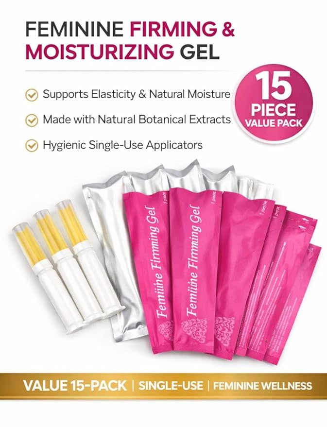 Feminine Intimate Moisturizing Gel – 15 Count Single-Use Applicators – External Use – Hydrating Cooling Botanical Formula for Women – Unscented