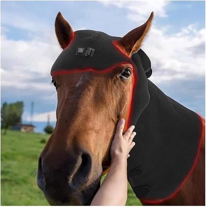 Red Light LED Horse Therapy Device Portable Deep Light Therapy Wearable Horses Infrared Light Therapy Device for Horse Head Horse Muscle Recovery(1pcs)