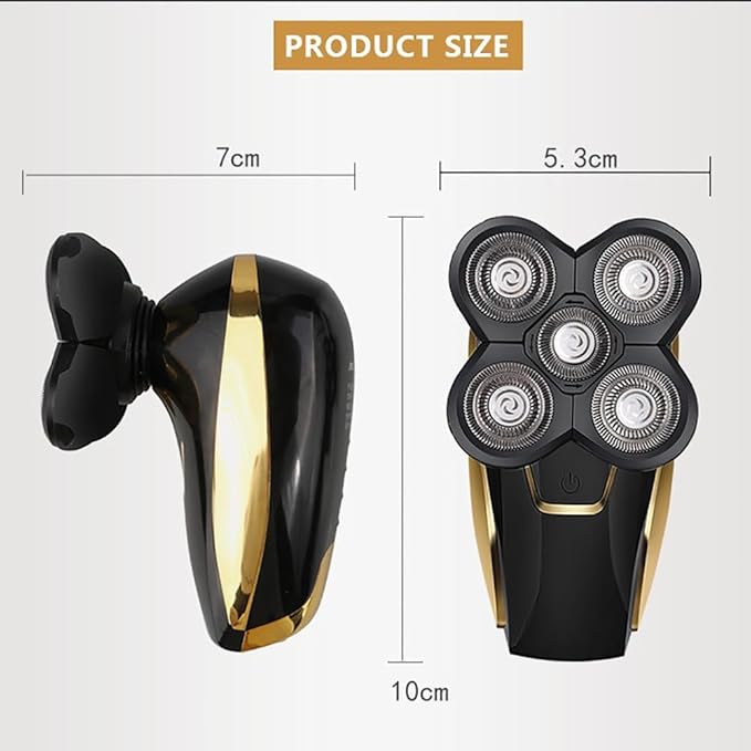 Head Shavers for Bald Men 5 In 1 Electric Head Shaver For Bald Men 5D Floating Cutter Beard Trimmer Waterproof Shaving USB Cordless Charging