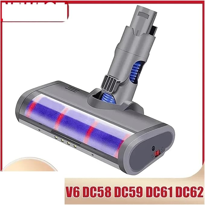 Motorized Soft Floor Brush Head Replacement Tool Compatible for Dyson V6 DC58 DC59 DC61 DC62(1pcs)