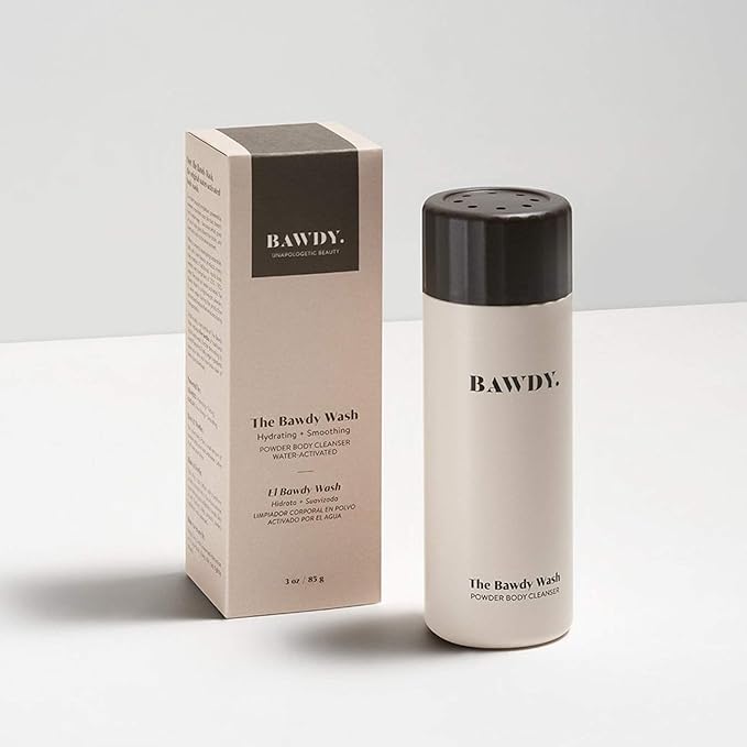 BAWDY The Wash - Lightweight Water-Activated Powder-to-Foam Body Wash - Vegan Non-Toxic Ingredients - Clean Body Beauty Products (3oz / 85g)
