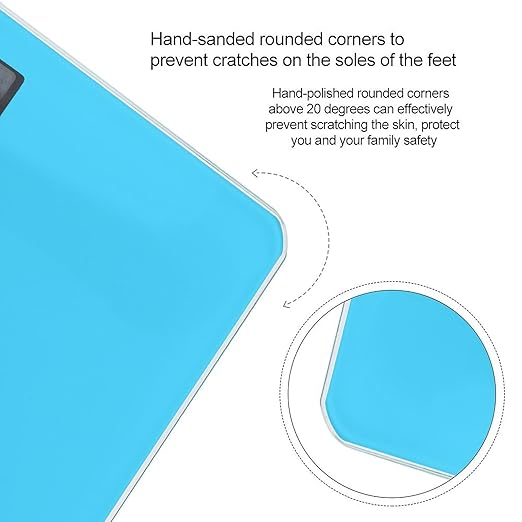 Smart Scale for Body Weight Digital Bathroom Weighing Scale Energy Saving Scale Blue