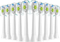 Compatible for 5-20pcs Replacement Toothbrush Heads Compatible with Electric Brush Head 1100 2100 4100 4300 5100 5300 6100 Independent Package(10pcs White)