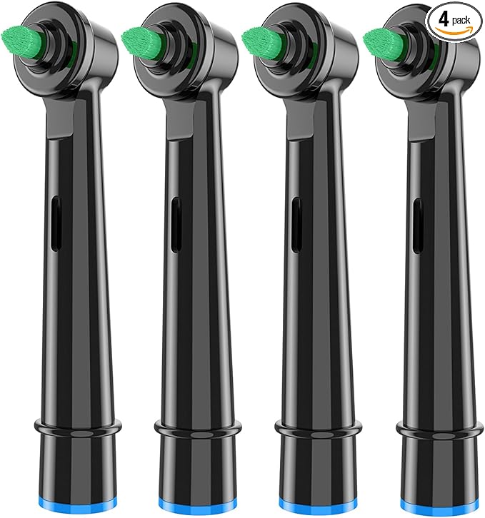 Orthodontic &amp Interdental Replacement Brush Heads Compatible with Oral-B Electric Toothbrushes 4-Pack End Tuft Design for Braces &amp Between Teeth Cleaning