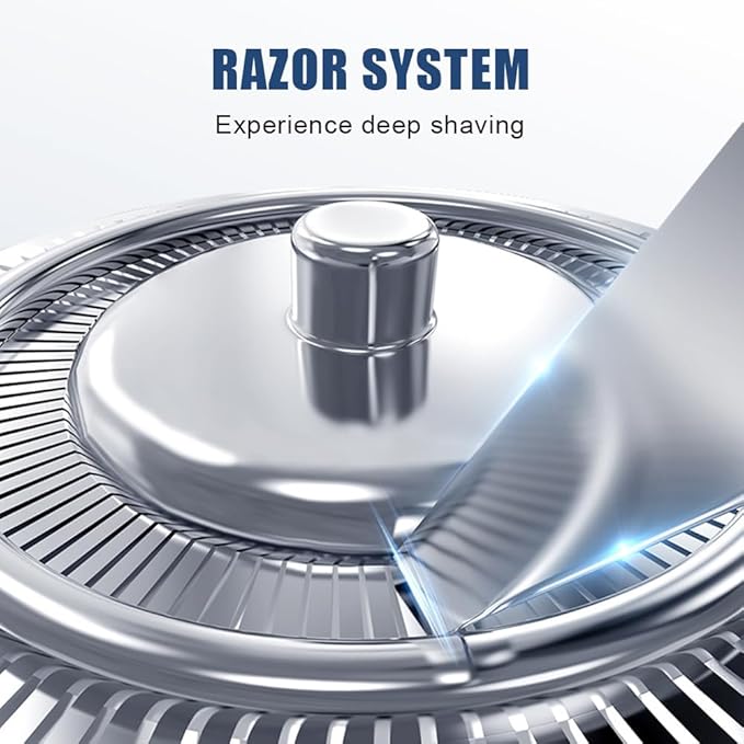 Snapbuy Electric Razor for Men 2025 New Electric Razor 4D Rotary Ipx7 Waterproof Electrics Razors Wet &amp Dry Rechargeable Electrics Shaver LCD Display (1)