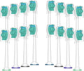 4/8/12/16/20 Pcs Toothbrush HeadsCompatible for HX6780 HX6781 HX6782 HX6902 HX6910 HX6911 HX9044 HX6074 HX9024 HX6730 HX6062(16PC with Cap)