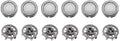 SH50/52 Compatible for Philips Compatible for Norelco 5000 Series Electric Shaver Replacement Blade Compatible with Shaving Heads 6-Piece Set