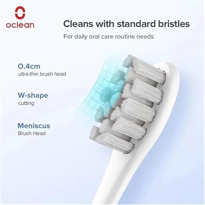 Replacement Brush HeadsCompatible for Oclean X/X PRO/ Z1/ F1/ One/Air 2 Sonic Electric Toothbrush Head(Oclean P1S12 2PCS)