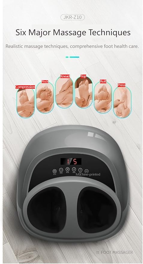Foot Massager with Heat Deep Tissue Kneading Shiatsu Massage Machine for Relax Relieve Foot Pain Fully Automatic Massage Foot Therapy MachineGift for Mom and Dad