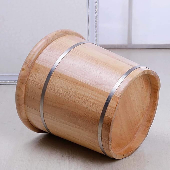 Foot Tub Wooden Foot Basin Household Gift Foot Soaker TubWooden Foot Soak Sauna Foot Tub Foot Basin Tub Bucket Massage Spa Sauna SoakFoot Bath Wooden Bucket Foot Spa Household Wash Basin Househ