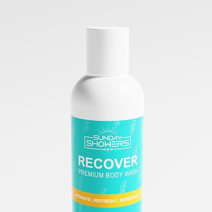 All Natural Recovery Body Wash - Revitalize and Rejuvenate with clean premium ingredients: Charcoal Shea Butter Eucalyptus Tea Tree Coconut Oil Rosemary Chamomile Sage
