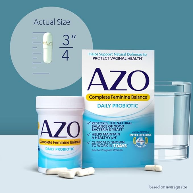 AZO Complete Feminine Balance Daily Probiotics for Women &amp D Mannose Urinary Tract Health Cleanse Flush &amp Protect The Urinary Tract