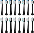 Electric Toothbrush HeadsCompatibility for S100 S200 S600 S700 S800 S900 S710 S820 S910 Alfawise Digoo DG-YS11(Black 16pcs)