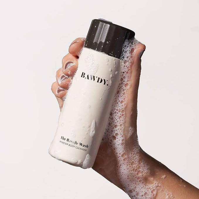 BAWDY The Wash - Lightweight Water-Activated Powder-to-Foam Body Wash - Vegan Non-Toxic Ingredients - Clean Body Beauty Products (3oz / 85g)