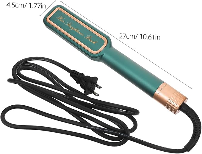 Portable Adjustable Hair Straightener for Women Lightweight Ceramic Flat with Fast Heating Anti-frizz Shine Enhancing Suitable for Wavy and Curly Hair US Plug