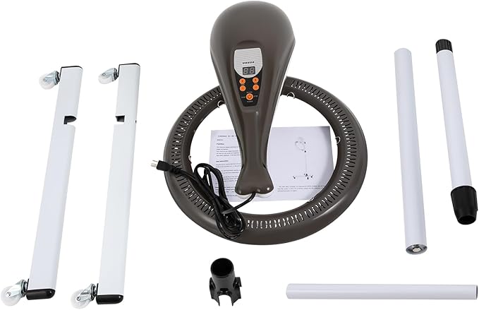 Salon 950W Standing Rotating Dryer with Swivel Caster Rolling Base - Orbiting Hair Dryer for Spa Home Hair Care