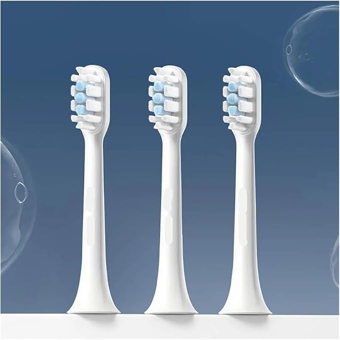 Replacement Tooth Brush HeadsCompatible for Xiaomi Mijia T301/ T302 Sonic Electric Toothbrush Spare(T301T302 White 3 pcs)