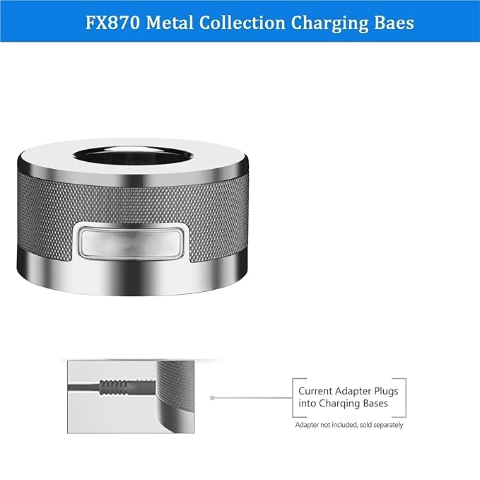 Compatible With BaBylissPRO Series Clipper FX870GFX870SFX870RGFX870BNFX8700REFX787RE Charger Stand Charging Base Trimmer Replace Electric Shaver Head Spare Parts.(3pcs.)