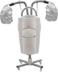 Hair Steamer Ozone Micro Mist 700W Temp &amp Timer Adjustable Treatment Perming Machine with 4 Wheels Ideal for Home Salon Use White