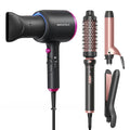 Wavytalk Blown Away onic Hair Dryer Black and Multi Curl 3 in 1 Curling Wand Set