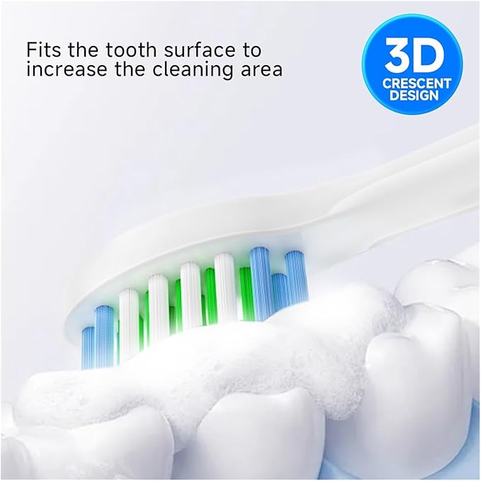Replacement Brush Heads Compatible for SU50 Electric Toothbrush Head(16PcsPack)