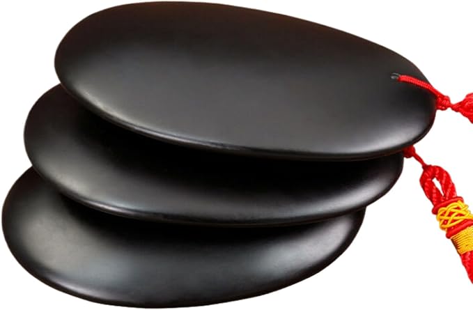 泗滨砭石火山能量石spa热石背部腹部刮痧推拿按摩石 HomeOffice Body Electric Massagers
