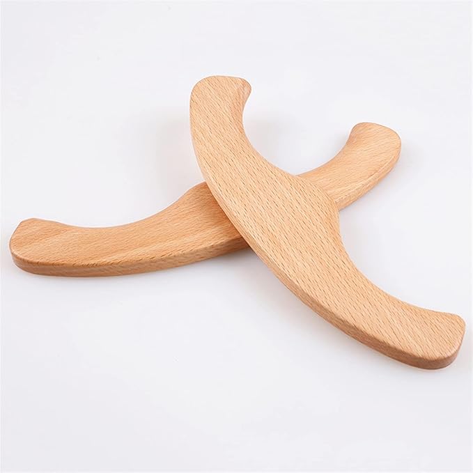 MOBYAT Multifunctional Back Scraper Wood Massager Massage Scraping Stick Gua Sha Scraper Fat Burner Back Shoulder Massage Slimming 1Pcs