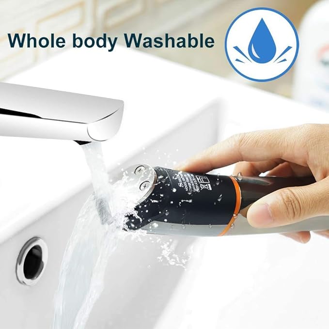Hair Clippers for Men 6 in 1 Hair Trimmer Professional for Men Beard Facial Body Hair Clipper ?Waterproof ?Electric Grooming Eyebrow Nose Ear