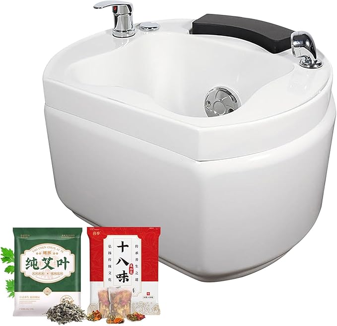 Pedicure Bowl Foot Massager Foot Bath hydromassage Foot Bath Acrylic Footbath Spa with Hand Shower Massage and Large Size Foot Soak Tub Bath Basin with 60PCS Foot Bath Bags H
