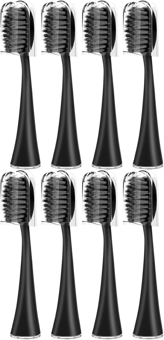SG-540 Replacement Toothbrush HeadsCleaning Deep Tooth(8BLACK)