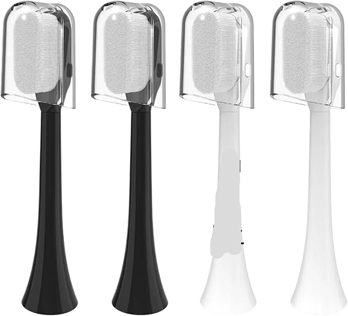 2/4PCS Ultra-fine Soft Toothbrush Brush Heads Compatibility for Phili Sonic HX3/HX6/HX9 for 6780 3014(4PCS (2 Colors))