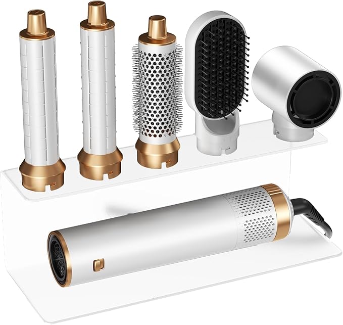 Hair Dryer Brush 5 in 1 Blow Dryer Brush Set Auto Wrap Curlers for Frizz-Free Volume Smooth Hair Damage Hair Styling Tools Gift for Drying Curling Straightening (Platinum)