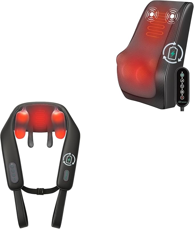 Snailax Neck Massager and Back Massager Bundle