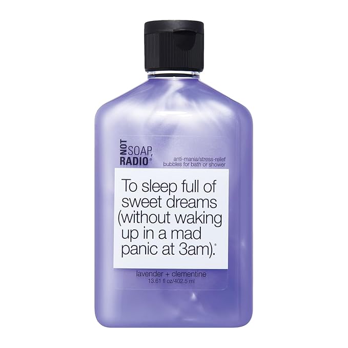 Not Soap Radio To sleep full of sweet dreams | Clementine and Lavender with chamomile and lavender extracts Moisturizing Body Wash for Women and Men | Paraben and Sulfate Free
